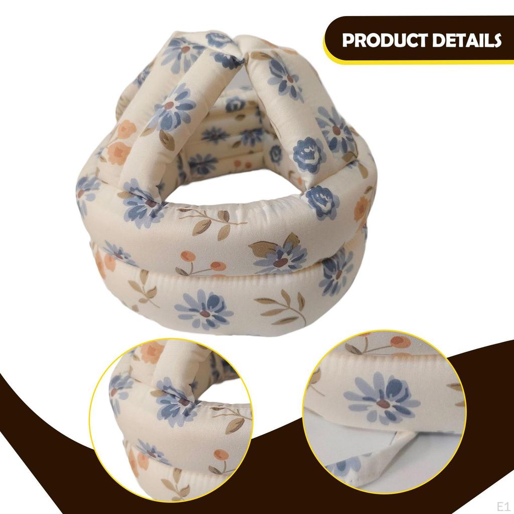 Шляпа для защиты от падений Мягкая Защитная для пожилых людей для взрослых Покупки Коридор синий цветок