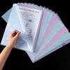 24 шт. Папки L-образные A4 Пластиковые карманы для проектов Папка для файлов Прозрачный чехол-папка для документов Школьные офисные принадлежности