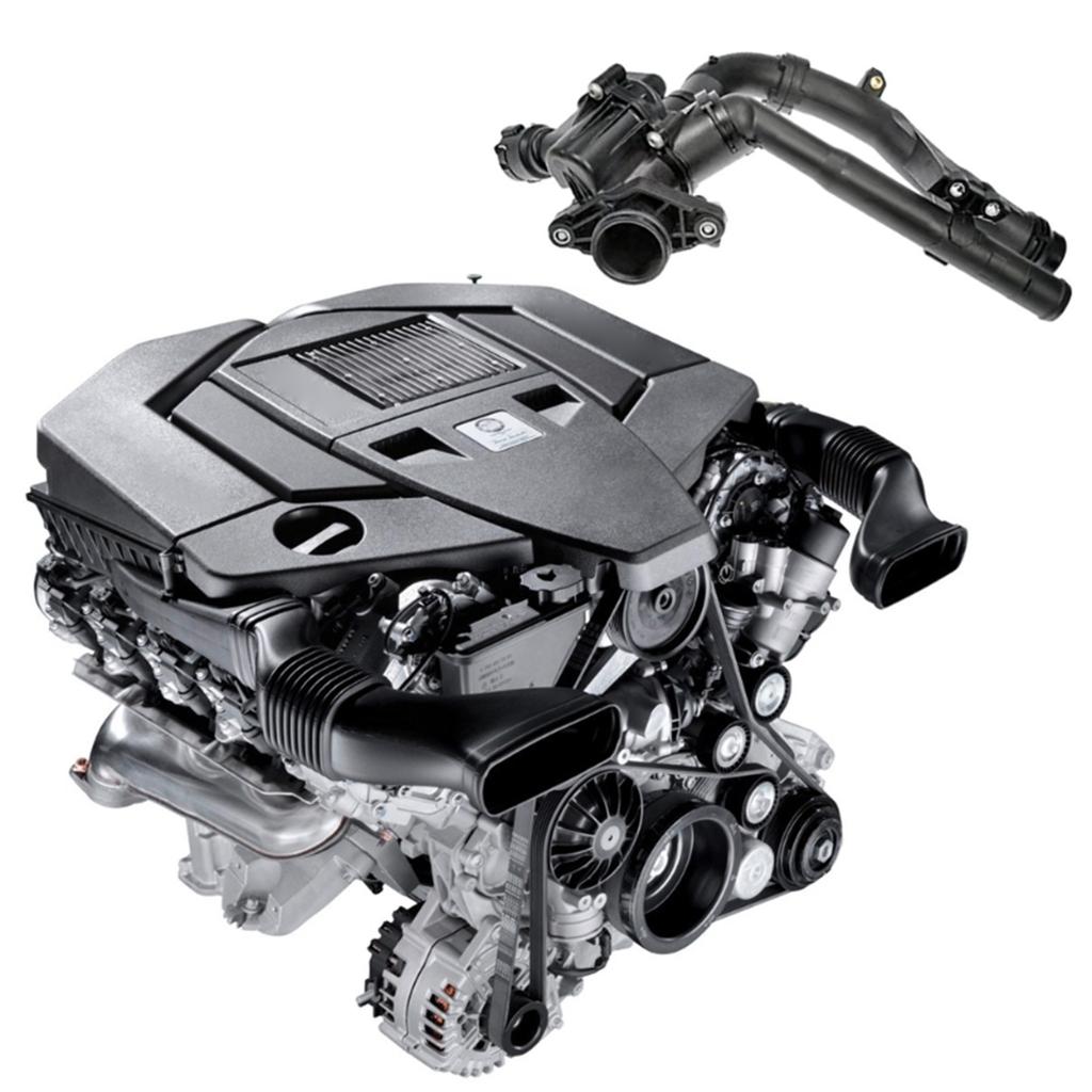 Регулятор термостата охлаждающей жидкости двигателя водяного насоса для M274 E20 C300 E300 W205 W213 W253 W212 2742000715 2742003400