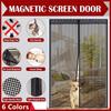 Summer Door Net Simple Magnetic Soft Curtain Anti-mosquito Anti-insect Anti-flying Insects Door Curtain Mesh Netting