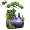 Simulation Resin Rockery Fake Tree Feng Shui Waterfall Humidifier Decoration