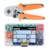 Ferrule Crimping Pliers, 0.25-6.0mm?, HSC8 6-4, and Wire End Sleeve Rod Terminal Set, HSC8 6-4/E-770