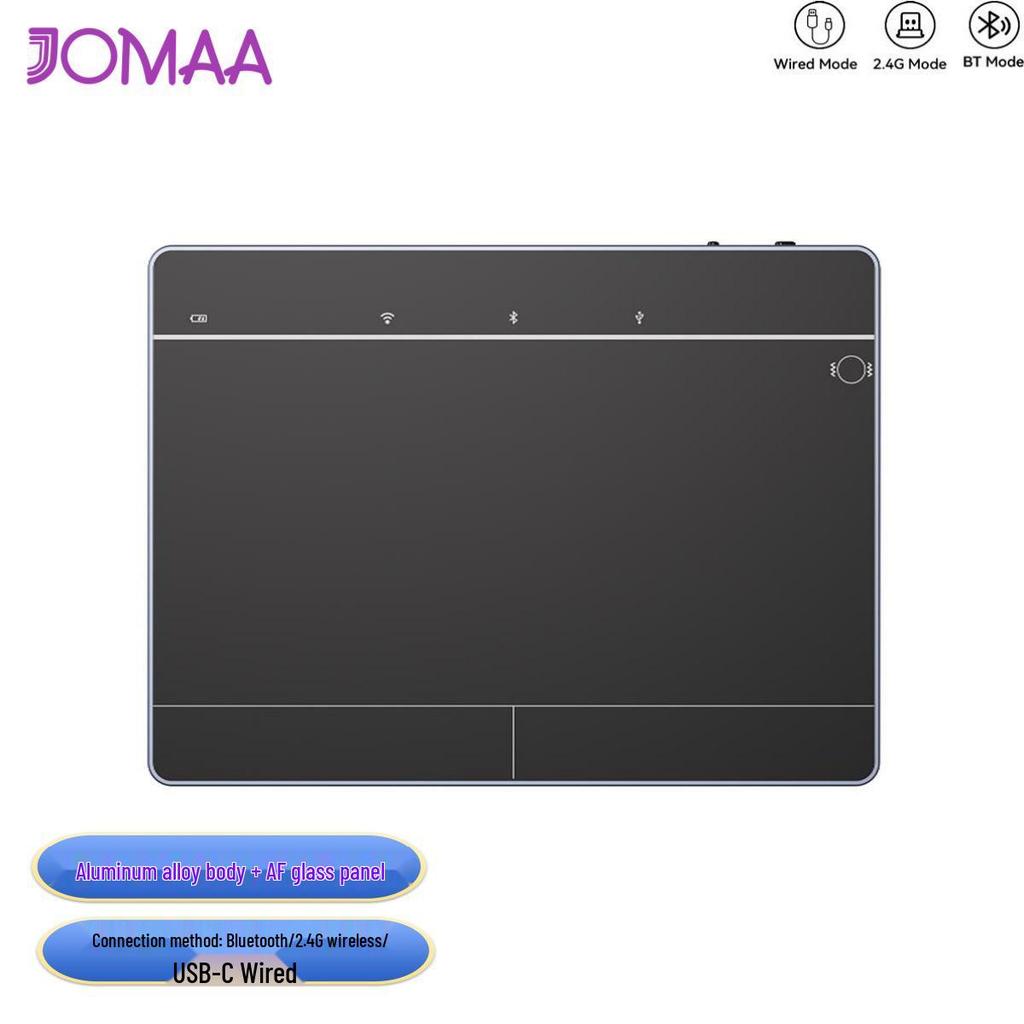 JOMAA Тачпад 2,4G Bluetooth Проводной Трекпад - Совместим с Windows и Mac, Поддерживает функции Magic, 7-дневная политика возврата