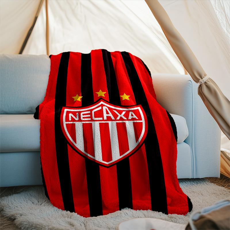 1PC Football Crest Heartbeat Printed Soft Flannel Blanket Throw for Adult Bedroom Living Room Sofa Camping Travel Fan gifts Christmas Gifts
