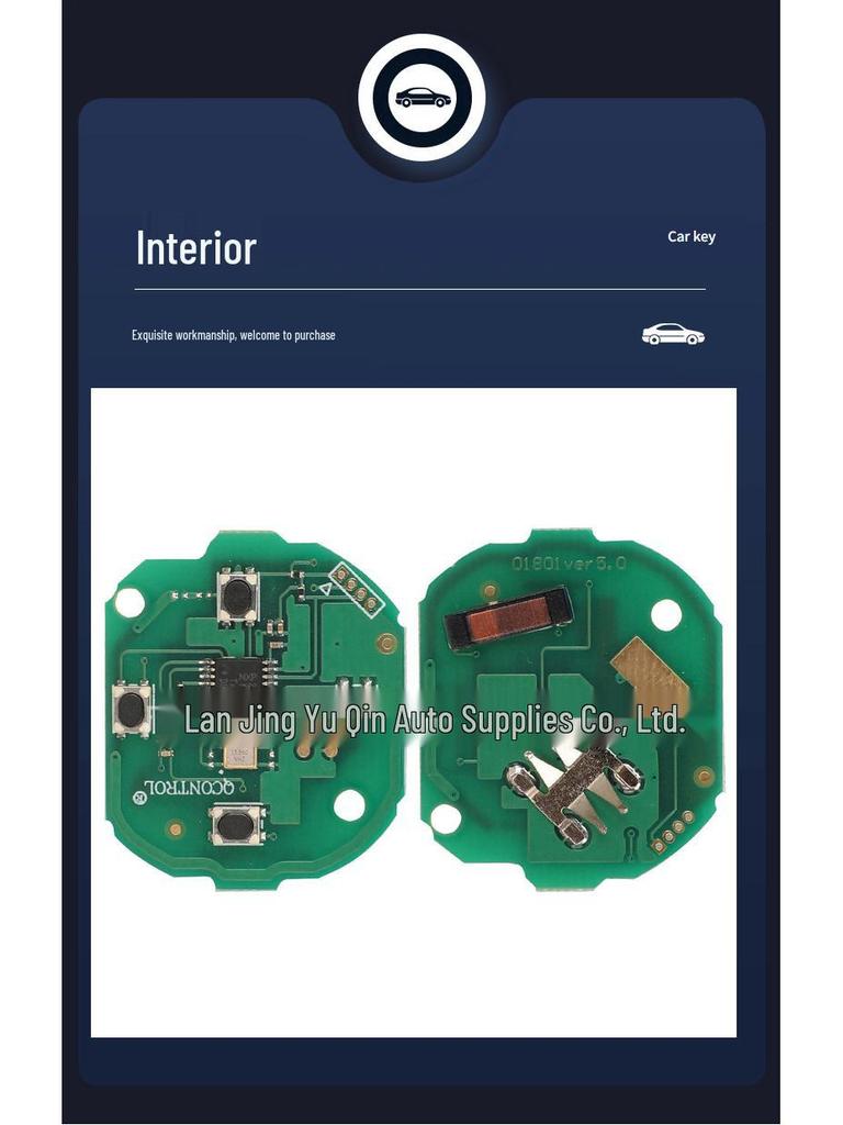 3-кнопочный пульт-ключ Mercedes Smart Fortwo (433 МГц, Совместим с PCF7941)