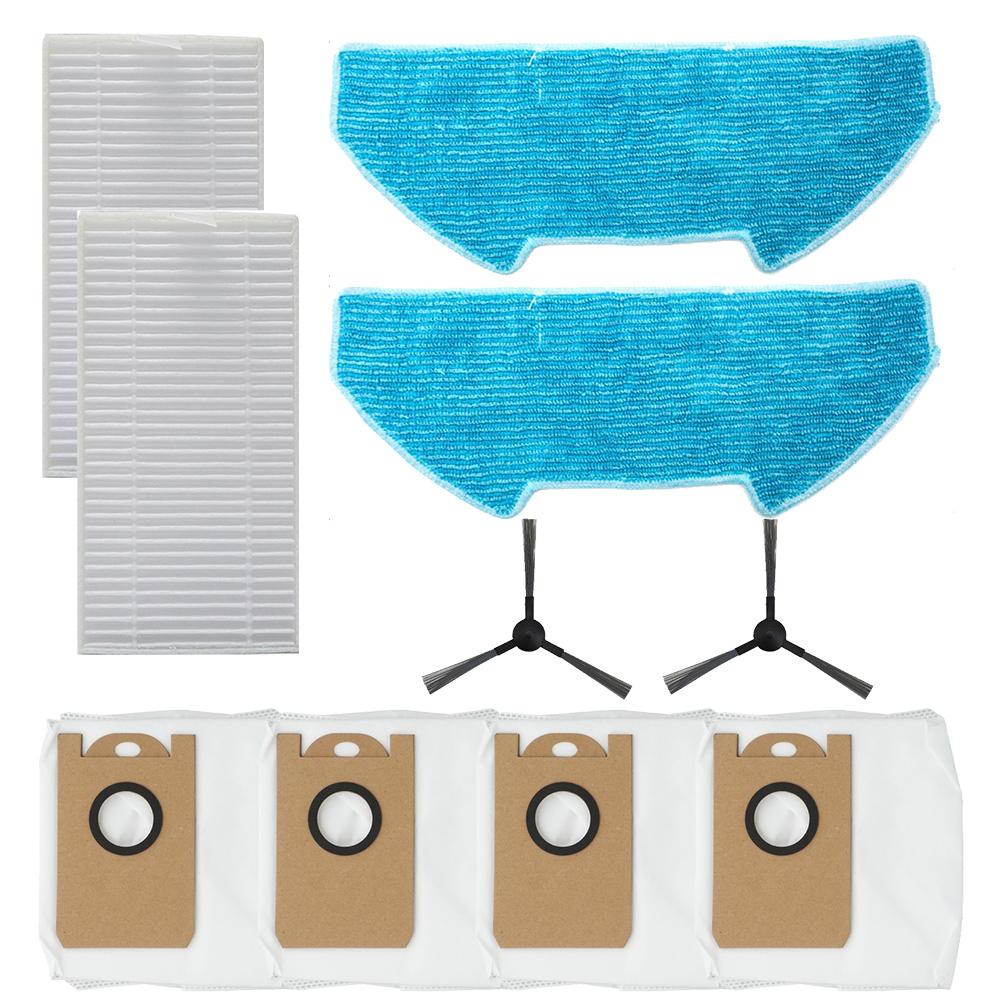 1 Set For Vozascly R10 Robot Vacuum Cleaner Filter Mop Cloth Bag Side Brush Kit Vacuum Cleaner Accessories