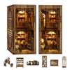 QmXCyzl Деревянный DIY Набор Кукольного Домика с Миниатюрной 3D Книгой, Праздничный Архитектурный Сценарий, Подставка для Книг, Подарок, (Антикварная коллекция)