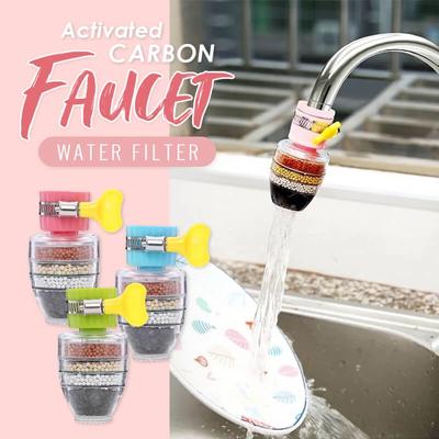 Фильтр для кухонного крана, 5-слойные фильтры для очистки воды, фильтрация с активированным углем, распылительная головка, насадка для чистки крана, аксессуары