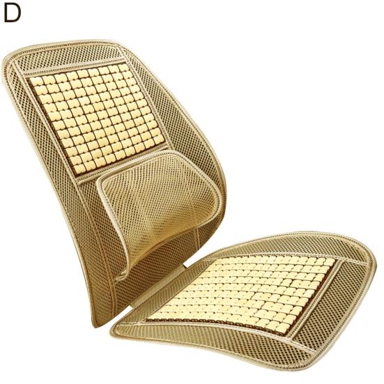 Универсальный массажный деревянный чехол на сиденье с бусинами, охлаждающий летний сетчатый коврик для автомобиля