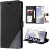 Case for Samsung Galaxy S24 Plus - Synthetic Leather + 2 Tempered Glasses