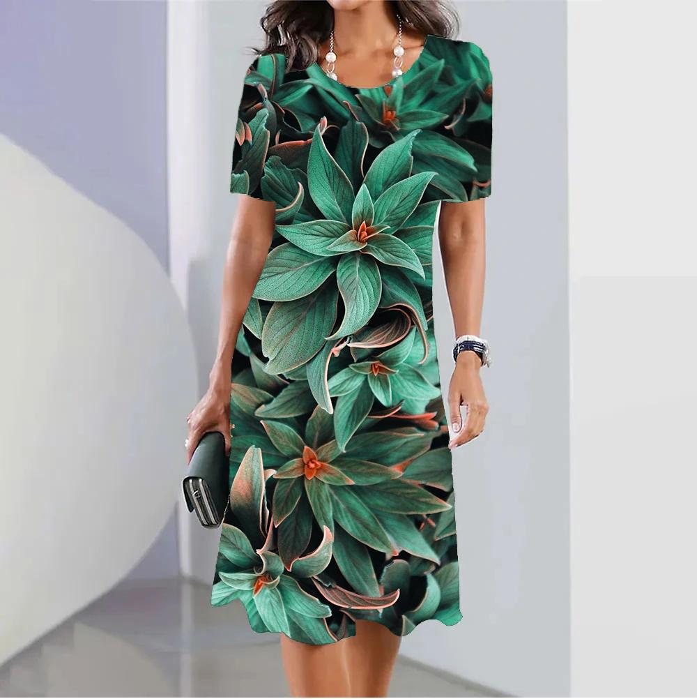 5XL женская одежда больших размеров, красное рождественское модное платье с лосем, забавное милое платье с короткими рукавами и принтом, Рождественские свободные платья со снеговиком и снежинкой