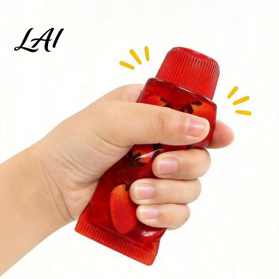 Toothpaste Tube Squeeze Toy Clear Toy Stress Relief Star Glitter Slow Rising Soft Transparent Sensory TPR