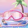 Очки для плавания с большой оправой Очки для плавания с большой оправой HD Широкоугольные Защита от запотевания УФ-защита Детские очки для плавания Без протекания