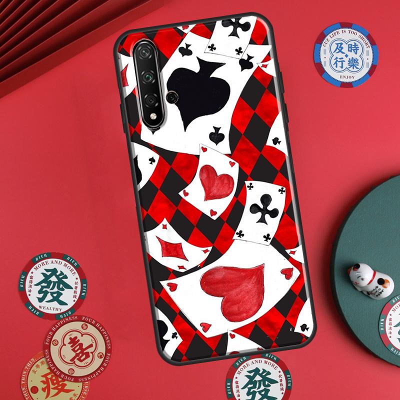 Игральная карта для покера для Huawei P60 Pro P30 P40 Lite Nova 7i 8i 11i 12i 12s 10 9 SE Y90 Y60 Y70 Y72 Y61 Y91 Чехол