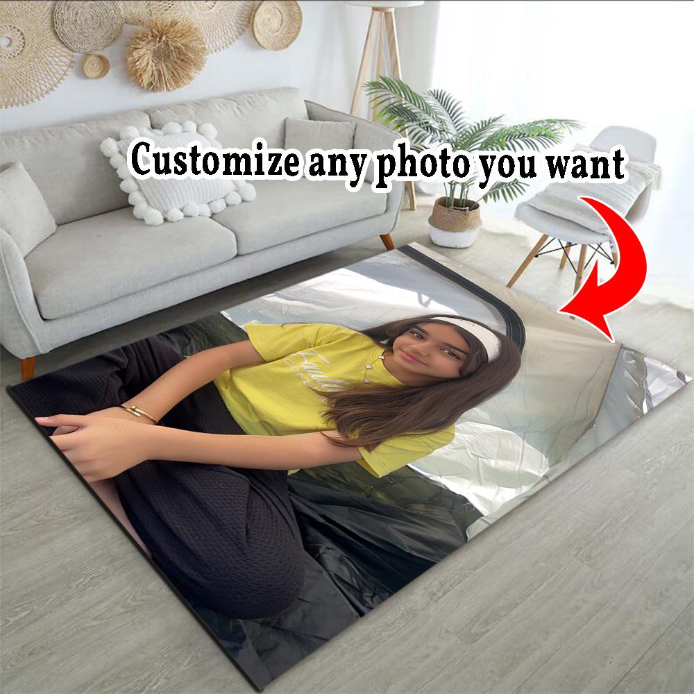 Customize Photos Customizable photos Floor Rug Office Rug Perfect for Study room Dormitory Living Rooms Bedrooms Antislip Carpet Anime Office Decor
