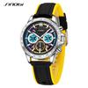 SINOBI Waterproof Sport Military Quartz Watch for Men Mens Watches Luxury Brand Silicone Strap Watches Gifts