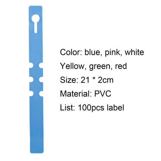 100 шт. многоразовые водонепроницаемые садовые маркеры для растений из ПВХ для двора