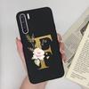 For OPPO A91 F15 Reno3 Phone Case Couple A-Z 26Letter Anti Drop Soft Silicone Matte Back Cover For OPPO A 91 F 15 Reno 3 Bumper