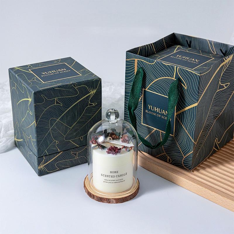 New Arrival Decorative Real Dried Orange Cinnamon Aesthetic Candles Scented Candles with Deluxe Gift Box