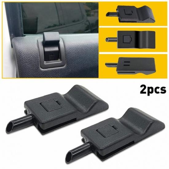 2/4Pcs Front/Rear DOOR LOCKING ROD KNOB Black For Chevrolet GMC Cadillac Hummer