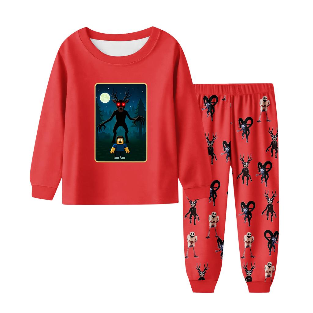 Детский модный костюм юбка топ с круглым вырезом и длинными рукавами брюки