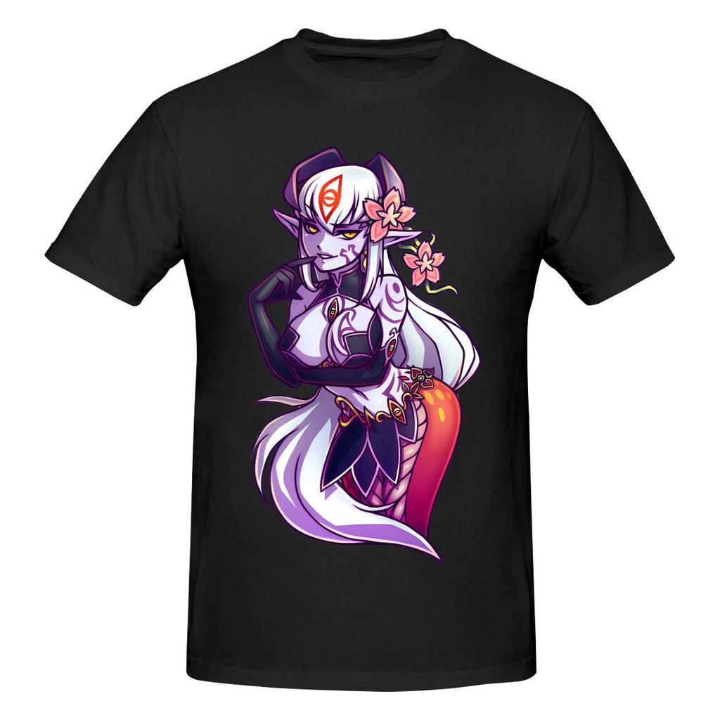 Anime Succubus Devil Girl Floral Graphic T-shirt