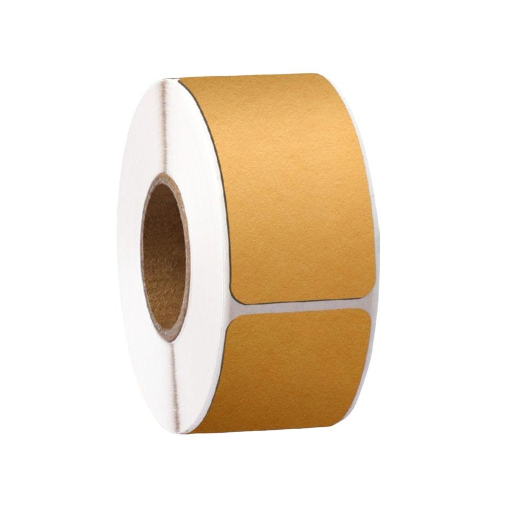 Kraft Paper Label Stickers Blank Self-adhesive Baking Packaging Stickers Writable Tearable Decorative Stickers
