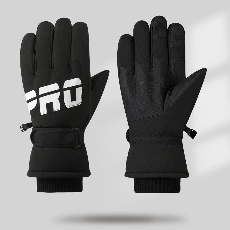 Ski Gloves for Men and Women Thermal Warm Snow Gloves Windproof Winter Gloves Breathable Snowboard Gloves Fleece Lining Outdoor Touchscreen Gloves