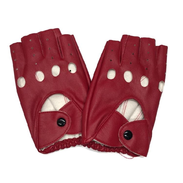 Панк-перчатки без пальцев с сетчатыми вставками Бунтарский стиль Идеально для рейвов Тематических вечеринок