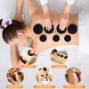 20Pcs Hot Stones Kit w/Bag | 50-70°C Basalt Spa Stones Pain Relief | Pro/Home Use