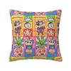 Подушка с принтом Шин-чан и мультяшными рисунками, 45x45 см, Чехол для подушки в стиле аниме и манги, Квадратный чехол