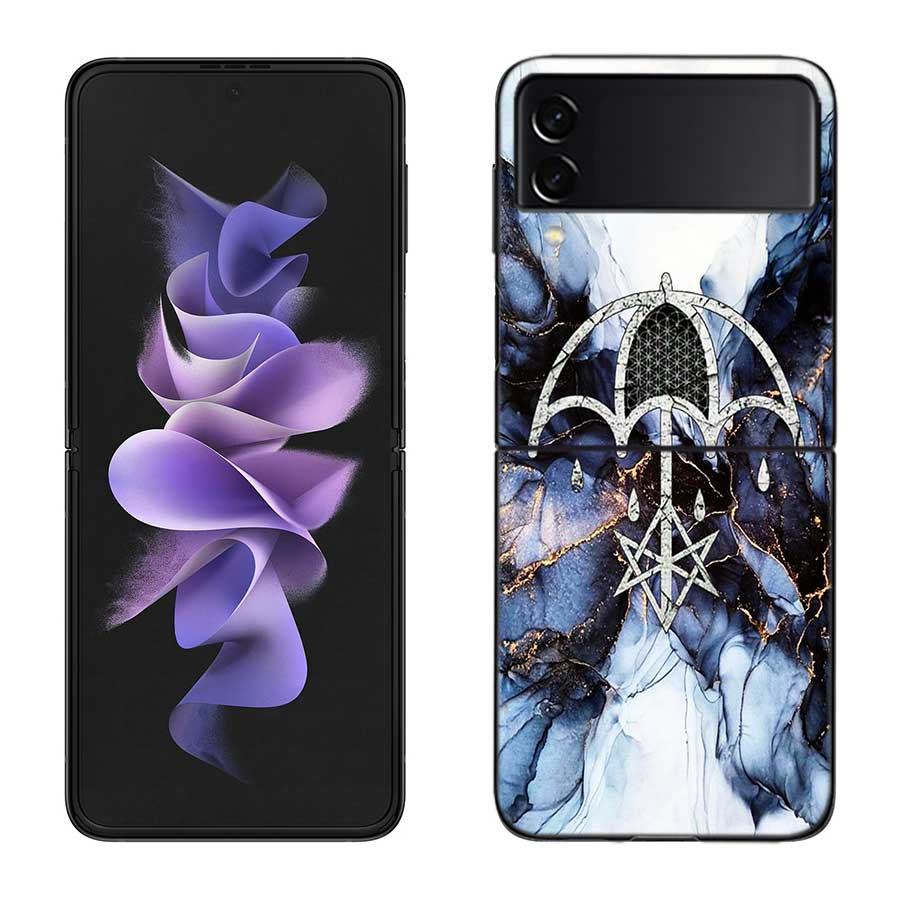 Bring Me The Horizons Phone Case For Samsung Z Flip 7 6 5G Galaxy Z Flip 5 4 3 Black Hard Cell Cover Luxury PC Shell Coque