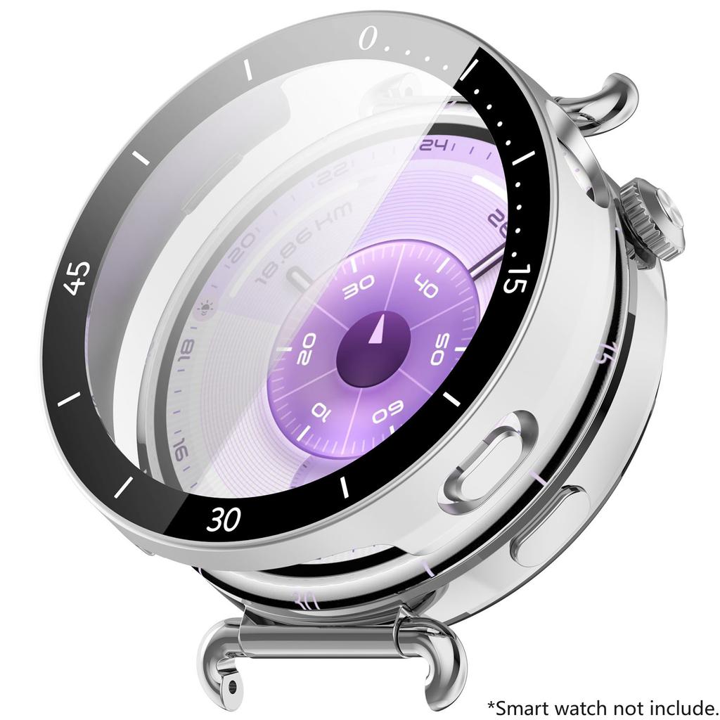 PC+Tempered Glass Case for Huawei Watch GT6 46mm Full Cover Screen Protector Bumper for Watch GT6 41mm Protective Accessores