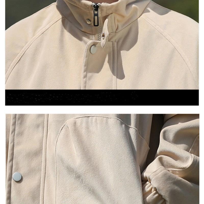 Men's Autumn Casual Fashion Stand-up Collar Trend Jacket Handsome Korean Version Loose Windproof Outdoor Coat