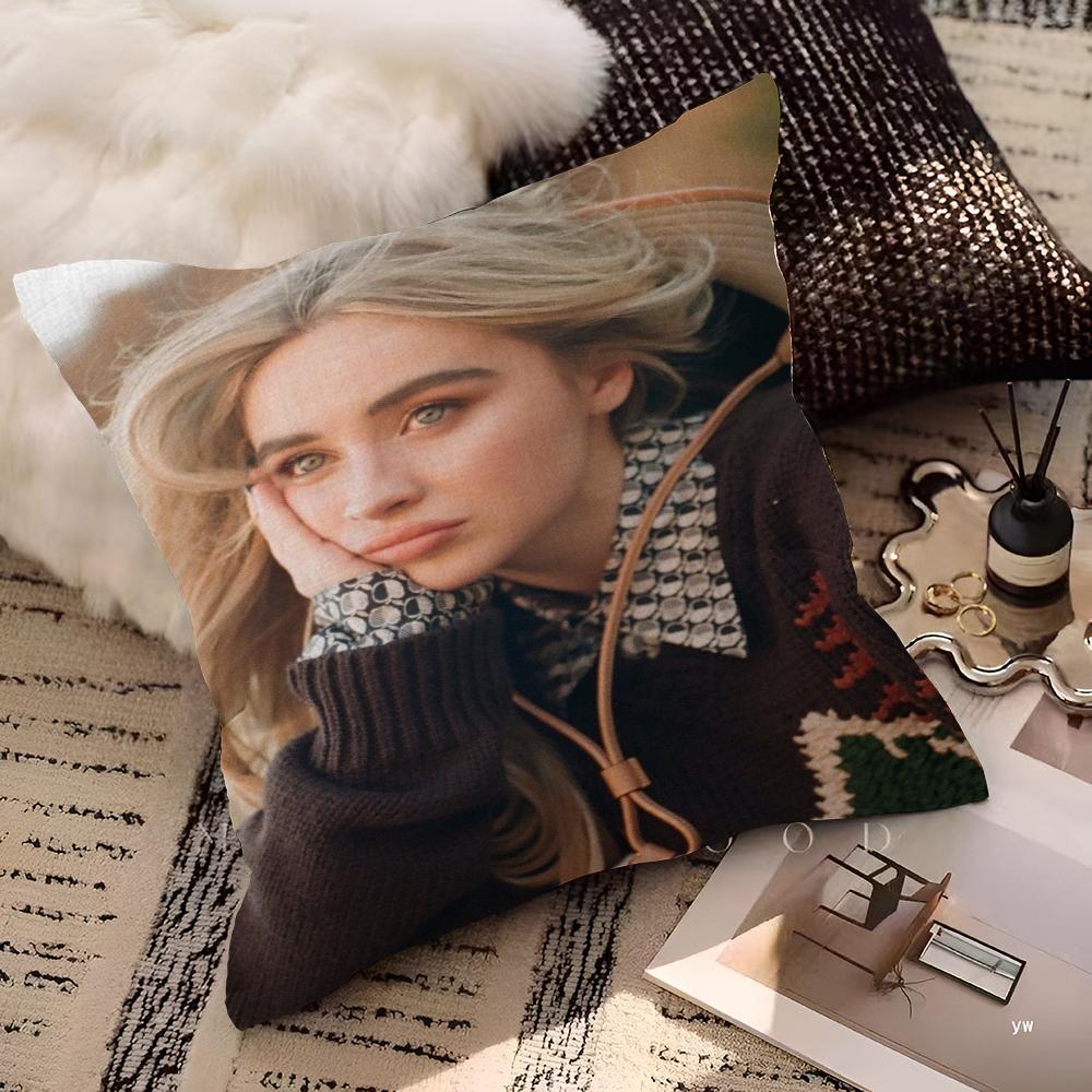 Наволочка с изображением певицы S-Sabrina C-Carpenter Мультяшный Подарок Наволочка для Подушки Спальня Дом Диван Стул Сиденье Декор Наволочка