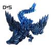 3D-печатная фигурка летающего дракона с подвижными суставами, красочная фигурка дракона, шарнирная модель крылатого дракона, игрушка-фиджет, настольное украшение, орнамент
