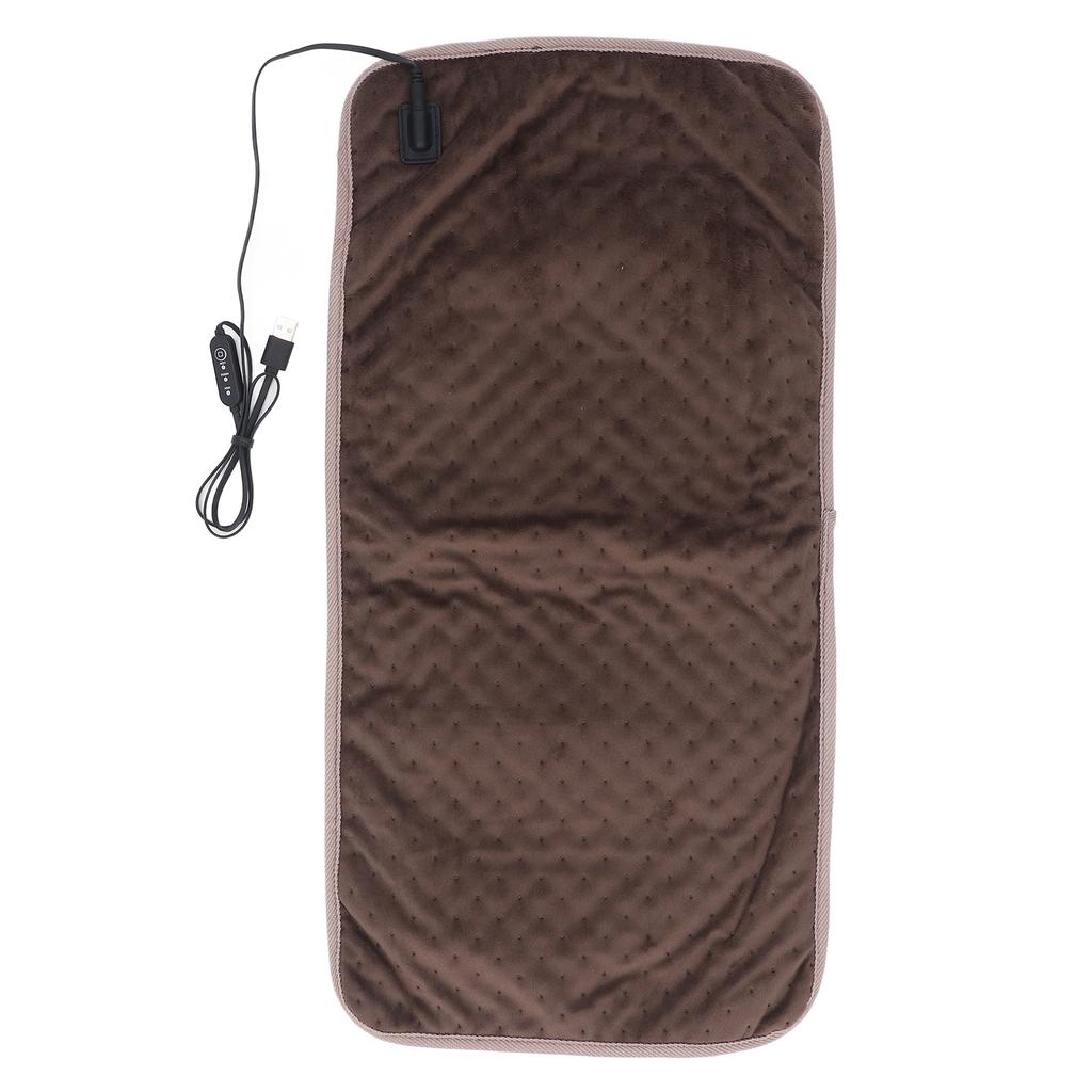 USB Heating Pad Portable 5V Electric Heated Blanket Pad with 3 Heat Settings 5 Foot Cord for Neck