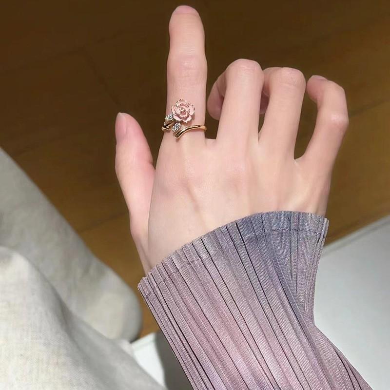 Enamel Colorful Butterfly Ring For Women Adjustable Open Design Unique And Jewelry Chic