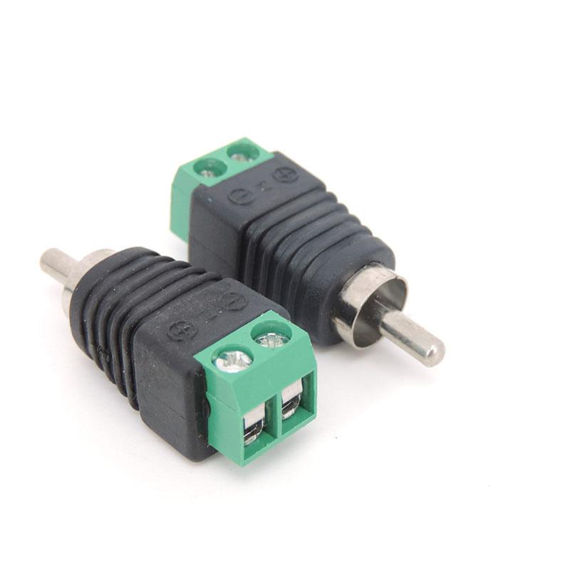 5 шт. RCA мужской женский клеммный блок CAT5 для камеры CCTV видео балун RCA женский или мужской разъем AV винтовой разъем