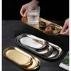 Нержавеющая сталь обеденная тарелка поднос ювелирные изделия косметика декоративные подносы органайзер закуски орехи фрукты торт держатель для хранения кухня