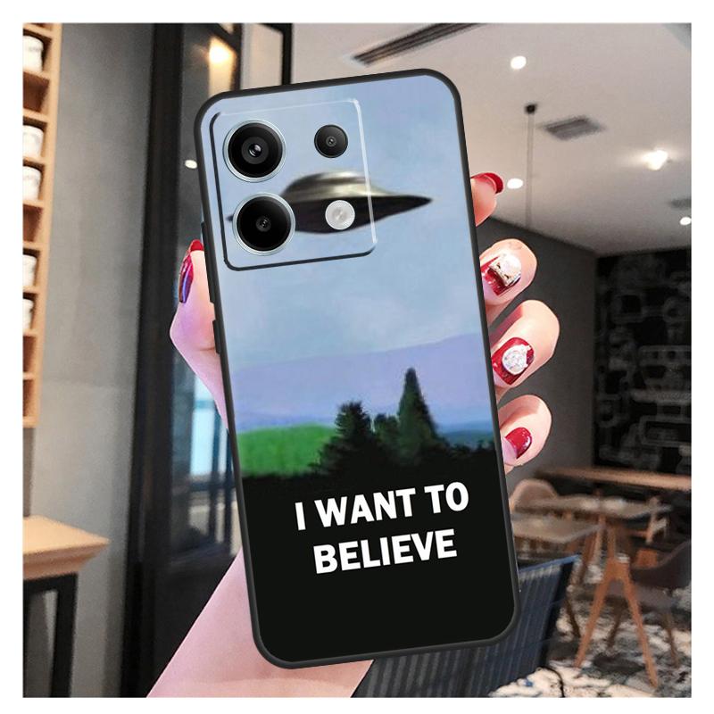 Я хочу верить Чехол Для Xiaomi Redmi Note 11 9 10 12 13 Pro Plus 12S 11S 10S 9S Redmi 12 10C 12C 13C Обложка