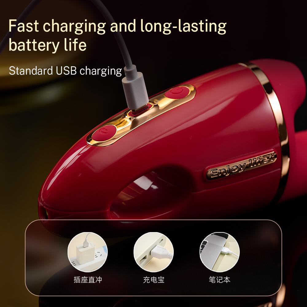 Wireless APP Controlled Retractable Suction Vibrator G-spot Nipple Clitoral Stimulator Licking Dildo Female Adult Sex Toys