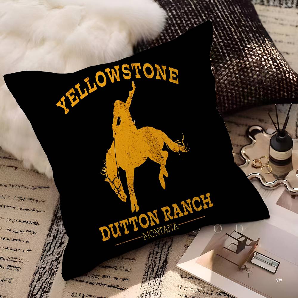 Yellowstone Dutton Ranch Pillow Cover for Bedroom Room and Living Room Sofa Decorative Cushion Cover
