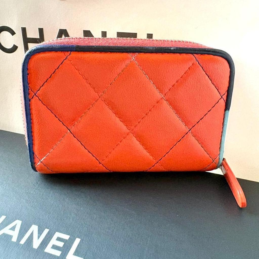 Used [Super Rare] Chanel Multicolor Stitch Coin Case