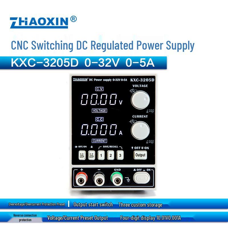 ZHAOXIN Adjustable DC Power Supply with Reverse Connection Alarm & Battery Charger Protector