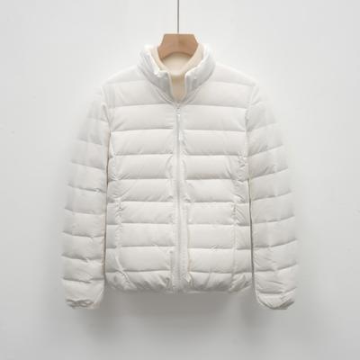 Feather Women's 90-flee женская одежда воротник-стойка бесшовный клеепрессованный пуховик короткий легкий и тонкий новый простой пальто