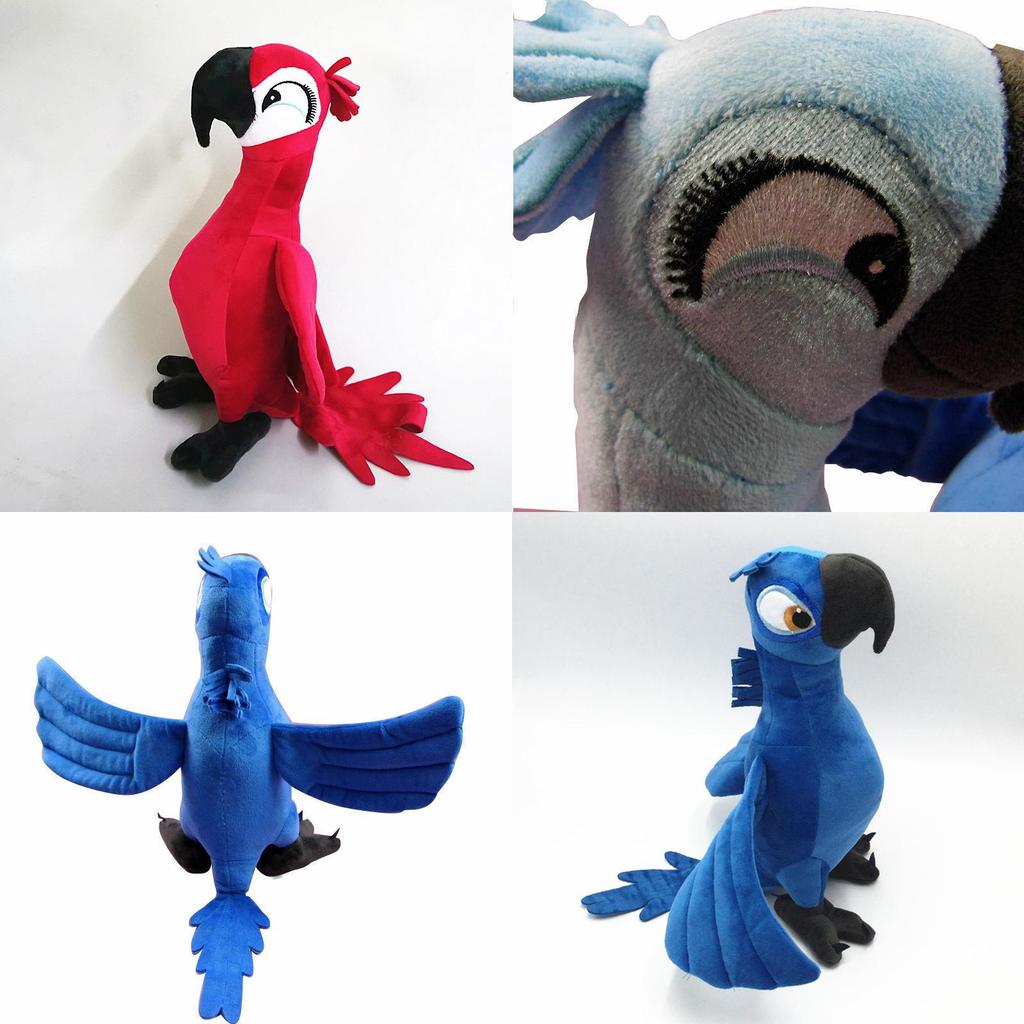 Soft And Cuddly 30cm Rio Movie Plush Toy Parrot Bird Stuffed Animal For Children