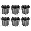 6Pcs Canele Mold Cake Pan Non Stick Small Canele Molds Muffin Bakeware Cupcake Pan Carbon Steel Pastry Mould Mini Cupcake Holder