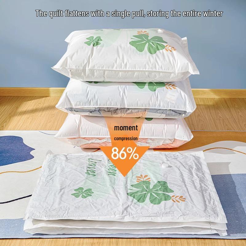 Вакуумные компрессионные мешки для хранения одежды, одеял и курток с насосом и органайзером для чемодана