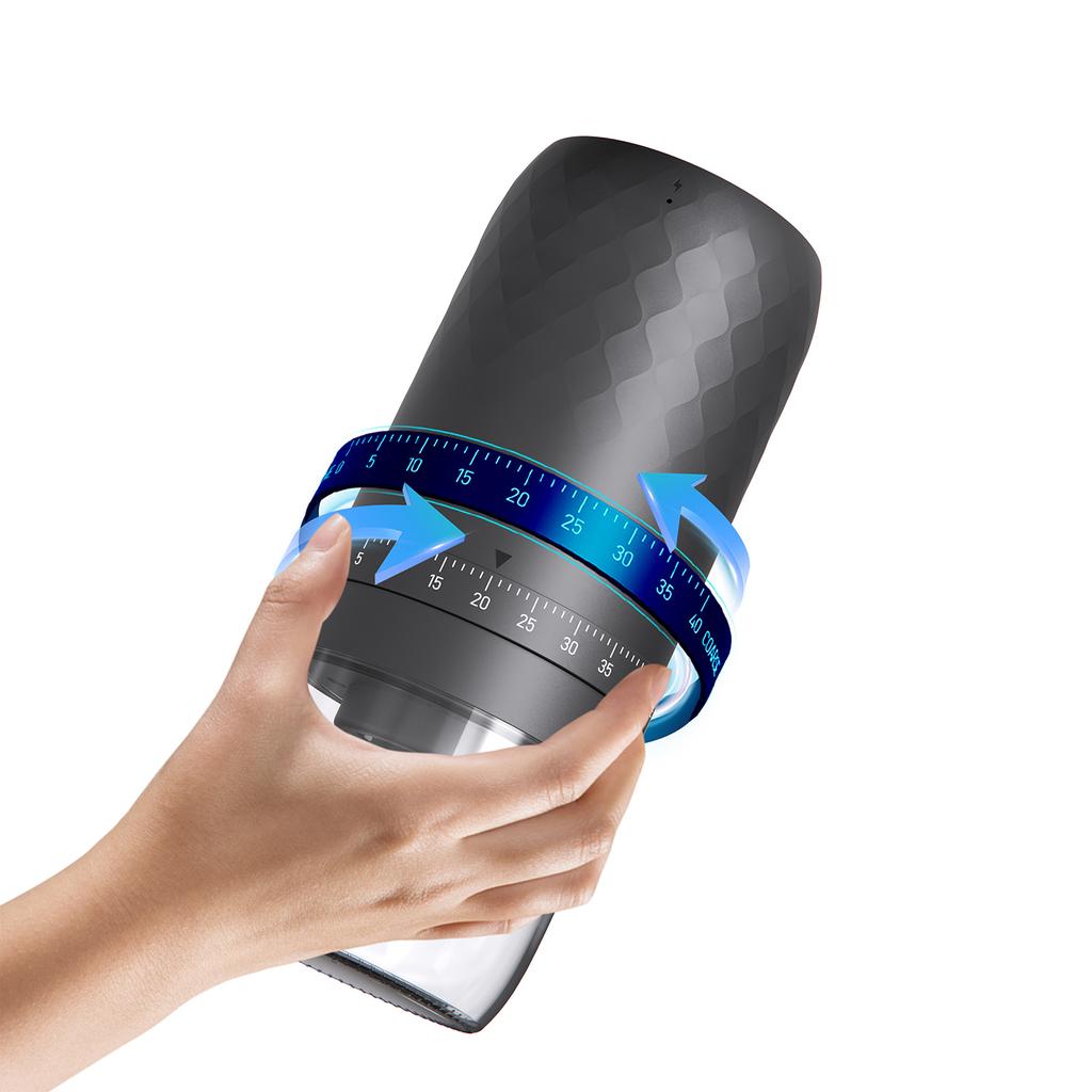 KMDJ-3AW Портативная кофемолка с 40 степенями помола, 5 лезвиями, керамическими коническими жерновами, одна